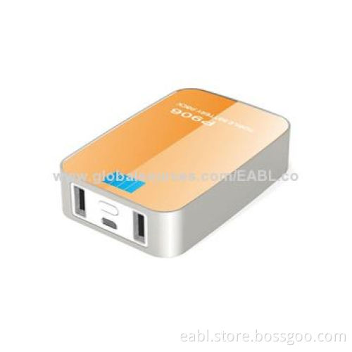 Micro USB Cable Power Bank, LED Light and 6,600mAh/Dual-output